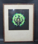 LUCHI SELMMAN, figura fantasiada, OSC, assinado e datado 73, emoldurada e envidraçada, medindo com moldura 44 x 35,5 cm, (não encontrei nada sobre a artista em minhas pesquisas, possivelmente pintora ou socialite colombiana).