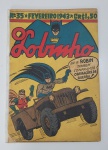 O Lobinho N.35 Batman e Robin ORIGINAL e completo. Ano 1943. Relíquia dos Quadrinhos. Regular/Bom estado de conservação. Obs: Fita na lombada.