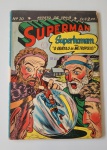 Superman N.10 (1a Serie) Ano 1948 Editora Ebal. Raridade. Original e Completo. Regular Estado de Conservação.  OBS: Marcas de traça na borda superior e rodapé.  Não afeta a história.