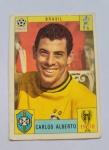 Figurinha Carlos Alberto Torres 1970 Brasil. Original. Album México 1970 Panini. Nunca colada. Raríssima.