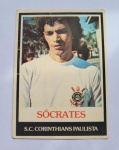 Card Sócrates 1978 Corinthians Ping Pong Original. Primeiro Card do Doutor como Jogador. Bom estado de conservação