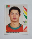 Figurinha Cristiano Ronaldo Portugal Copa de 2006. Nunca Colada. Sua primeira aparição em albuns de Copa.