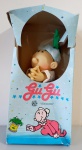 Boneco Gugu turma do Popeye, americano ano 1989, está na caixa em bom estado. Caixa  tem avarias. Boneco medeaproximadamente 30 cm. de altura.