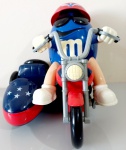 M&MS -Dispenser motociclista, muito bem conservado.Obs:Item que fazia parte do acervo de um grande colecionador e agora está disponivel para venda nesse leilão.