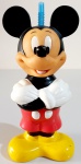 Copo Mickey Mouse em bom estado, medindo aproximadamente 20 cm.