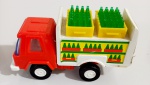 Antigo brinquedo Glasslite caminhão de transporte para bares e restaurantes. Scala 1/25
