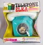 Telefone brinquedo Elka lacrado na caixa. Estoque antigo de loja.