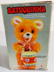 Antigo Urso Batuquinha da Mimo dos anos 80. Não foram apresentados testes.