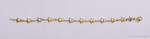 Graciosa pulseira de ouro, decorada com estrelas. Contraste de ouro italiano 750, comprimento 18 cm. Peso: 6 g. Estimativa R$ 800,00/R$ 1.000,00
