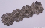 Pulseira escrava de prata mexicana, filigranada. Peso 85 g.