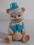 Urso  Molengão da Estrela, anos 60, com aproximadamente 20 cm. de altura, está em bom estado de conservação, vinil está em bom estado.