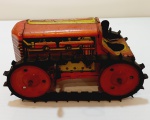 Brinquedo Japones de lata, trator De Corda De Brinquedo Vintage Line Mar Tin Dos Anos 1950 Sem o Motorista. Medindo 13x7x7