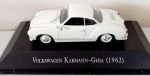 Miniatura carrinho VW Karmann Ghia. Carros inesquecíveis do Brasil. Escala 1/43. Aprox. 9,5cm.