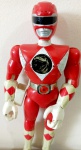 Boneco Power Ranger Vermelho Jason Vira Cabeça Bandai 1993. Medindo 20 cm