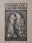 Biblioteca PREFEITO DO DISTRITO FERERAL (Rio de Janeiro) 1947 -1951. MARECHAL ANGELO MENDES DE MORAES ( 1896 - 1990)  e   coleção de ALBERTO LIMA  (1898 - 1971) RARO EX - LIBRIS , pertence a uma das maiores e mais importantes coleções de EX- LIBRIS do Brasil, foi usado  na 1 Exposição Municipal de Ex - Libris do Distrito Federal ( Rio de Janeiro)  em 1949. pertenceu a coleção pessoal do grande ALBERTO LIMA, e foi  reunida, catalogada  e presenteada especialmente ao Prefeito do Então Distrito Federal,  OPORTUNIDADE ÚNICA de ter parte dessa coleção histórica.