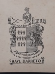 Biblioteca PREFEITO DO DISTRITO FERERAL (Rio de Janeiro) 1947 -1951. MARECHAL ANGELO MENDES DE MORAES ( 1896 - 1990)  e   coleção de ALBERTO LIMA  (1898 - 1971) RARO 1 EX - LIBRIS , pertence a uma das maiores e mais importantes coleções de EX- LIBRIS do Brasil, foi usado  na 1 Exposição Municipal de Ex - Libris do Distrito Federal ( Rio de Janeiro)  em 1949. pertenceu a coleção pessoal do grande ALBERTO LIMA, e foi  reunida, catalogada  e presenteada especialmente ao Prefeito do Então Distrito Federal,  OPORTUNIDADE ÚNICA de ter parte dessa coleção histórica.