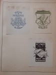 Biblioteca PREFEITO DO DISTRITO FERERAL (Rio de Janeiro) 1947 -1951. MARECHAL ANGELO MENDES DE MORAES ( 1896 - 1990)  e   coleção de ALBERTO LIMA  (1898 - 1971) RARO 3 EX - LIBRIS , pertence a uma das maiores e mais importantes coleções de EX- LIBRIS do Brasil, foi usado  na 1 Exposição Municipal de Ex - Libris do Distrito Federal ( Rio de Janeiro)  em 1949. pertenceu a coleção pessoal do grande ALBERTO LIMA, e foi  reunida, catalogada  e presenteada especialmente ao Prefeito do Então Distrito Federal,  OPORTUNIDADE ÚNICA de ter parte dessa coleção histórica.