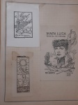 Biblioteca PREFEITO DO DISTRITO FERERAL (Rio de Janeiro) 1947 -1951. MARECHAL ANGELO MENDES DE MORAES ( 1896 - 1990)  e   coleção de ALBERTO LIMA  (1898 - 1971) RARO 3 EX - LIBRIS , pertence a uma das maiores e mais importantes coleções de EX- LIBRIS do Brasil, foi usado  na 1 Exposição Municipal de Ex - Libris do Distrito Federal ( Rio de Janeiro)  em 1949. pertenceu a coleção pessoal do grande ALBERTO LIMA, e foi  reunida, catalogada  e presenteada especialmente ao Prefeito do Então Distrito Federal,  OPORTUNIDADE ÚNICA de ter parte dessa coleção histórica.