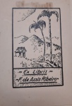 Biblioteca PREFEITO DO DISTRITO FERERAL (Rio de Janeiro) 1947 -1951. MARECHAL ANGELO MENDES DE MORAES ( 1896 - 1990)  e   coleção de ALBERTO LIMA  (1898 - 1971) RARO 1 EX - LIBRIS , pertence a uma das maiores e mais importantes coleções de EX- LIBRIS do Brasil, foi usado  na 1 Exposição Municipal de Ex - Libris do Distrito Federal ( Rio de Janeiro)  em 1949. pertenceu a coleção pessoal do grande ALBERTO LIMA, e foi  reunida, catalogada  e presenteada especialmente ao Prefeito do Então Distrito Federal,  OPORTUNIDADE ÚNICA de ter parte dessa coleção histórica.