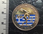 EURO - 2 EUROS - 2004 -GRÉCIA - FLOR DE CUNHO - MOEDA COMEMORATIVA ALUSIVA A ATENAS 2004