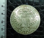 AUSTRIA MOEDA DE 1 THALER 1780 - MARIA TEREZA - RESTRIKE - PRATA - 28 GRAMAS