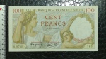 FRANÇA - 100 CENT FRANCS - 1942 - PERÍODO DA SEGUNDA GUERRA MUNDIAL CONSERVAÇÃO FE