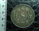 BRASIL - MOEDA DE 2000 REIS 1888 - PRATA 0.916- 25,50GR - MUITO BEM CONSERVADA COM BELISSIMA PÁTINA BEM ESCURA