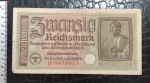 ALEMANHA - 20 Reichsmark - 1940 - 1945 - Territorios Ocupados pela Alemanha na 2ª Guerra - PR139 - MUITO BEM CONSERVADA