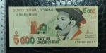 Brasil - Cédula 5000 Cruzeiros Reais FLOR DE ESTAMPA ``Gaúcho``. Cat. AI C239