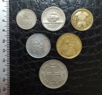 BRASIL - SÉRIE VICENTINA COMPLETA - 1932 - MOEDAS DE 100, 200, 400, 500, 1000 E 2000 RÉIS . INCLUINDO COLETINHO. MAIORIA SOBERBAS OU FLOR DE CUNHO