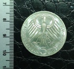 ALEMANHA - 5 MARCOS - 1975 - BUNDESREPUBLIK - FRIEDRICH EBERT - PRATA - FLOR DE CUNHO