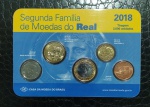 BRASIL - FOLDER MOEDAS DO REAL 2018 - FABRICADO PELA CASA DA MOEDA DO BRASIL TIRAGEM DE APENAS 3000 UNIDADES
