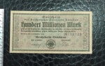 ALEMANHA - 100 MILHÕES DE MARCOS - 1923 - DRESDEN - SOBERBA