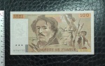 FRANÇA - 100 CENT FRANCS - 1993 - EUGENE DELACROIX - POSSUI FURINHOS DE GRAMPO - MUITO BEM CONSERVADA