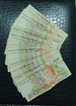 BRASIL - 100 CÉDULAS DE 100 CRUZADOS NOVOS - C207 - CECÍLIA MEIRELES - MUITAS FE PORÉM COM DOBRA NO MEIO, ALGUMAS MANCHADAS, OUTRAS SOBERBAS, ALGUMAS SUJAS E RISCADAS.