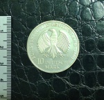 ALEMANHA - MOEDA DE 10 MARCOS - 2001 - LETRA `A` - PRATA - FC