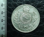 Brasil, 2000 Réis, 1889. Prata. AI P659. EXCELENTE ESTADO DE CONSERVAÇÃO