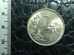 BRASIL - MOEDA DE 1 CRUZEIRO 1974 - FLOR DE CUNHO 