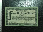 ALEMANHA - CÉDULA DE 1 MILHÃO DE MARCOS - LANDRAT - 1923 - NOTGELD - SOBERBA