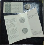 BRASIL - MEDALHA DE PRATA - NATAL 1982 - CASA DA MOEDA DO BRASIL - COM CERTIFICADO - PRATA 900 - 33 GRAMAS