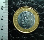 BRASIL - MOEDA DE 1 REAL COMEMORATIVA AO CENTENÁRIO DE JUSCELINO KUBITSCHEK - 2002 - FLOR DE CUNHO