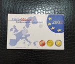 ALEMANHA - SET DE MOEDAS DE EURO EM ESTOJO ACRILICO - 2002 - BERLIM - LETRA `A` - TODAS AS MOEDAS FLOR DE CUNHO
