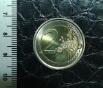 ITÁLIA - 2 EUROS - ALUSIVA A EXPO MILÃO 2015 ESTADO FLOR DE CUNHO