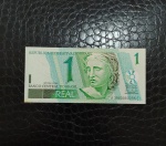 BRASIL - CÉDULA DE 1 REAL - 2003 - C254 - AC - EM FLOR DE ESTAMPA - PEQUENA MANCHA PONTA ESQUERDA INFERIOR