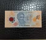 BRASIL - CÉDULA DE 10 REAIS - C332 - 2001 - PEDRO ALVARES CABRAL - POLIMERO - SOBERBA