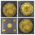 Moeda de Ouro na embalagem original -  3000 Franco CFA pais: TCHAD  ESCASSO  - 16MM