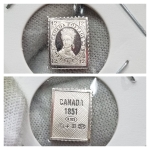 A192 Selo de Prata - Canadá - Rainha Victoria - 12 Pence - 1851