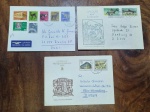 L13 -  Lote de 3 Envelopes - 2 da Alemanha (DDR) e 1 da Suiça -