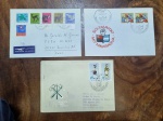 L14 -  Lote de 3 Envelopes - 2 da Alemanha (DDR) e 1 da Suiça -