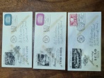 L29 - Lote 3 Envelopes de 1º Dia ONU - Organização das Nações Unidas -